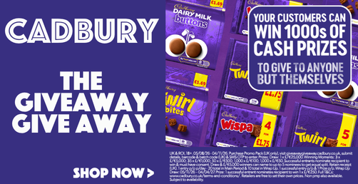 Cadbury giveaway